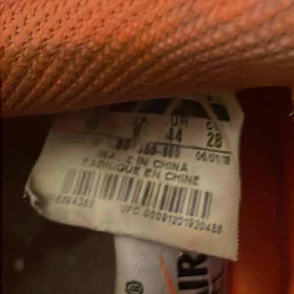 Nike Air Force 1 '07 LV8 JDI Leather Total Orange Mens Sz 10 - Picture 6 of 9